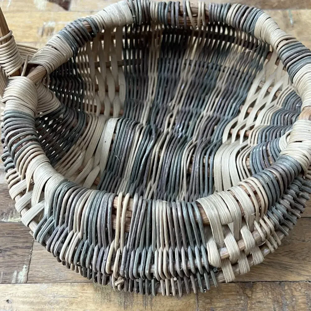 Gods Eye Handmade Woven Butt Basket 13